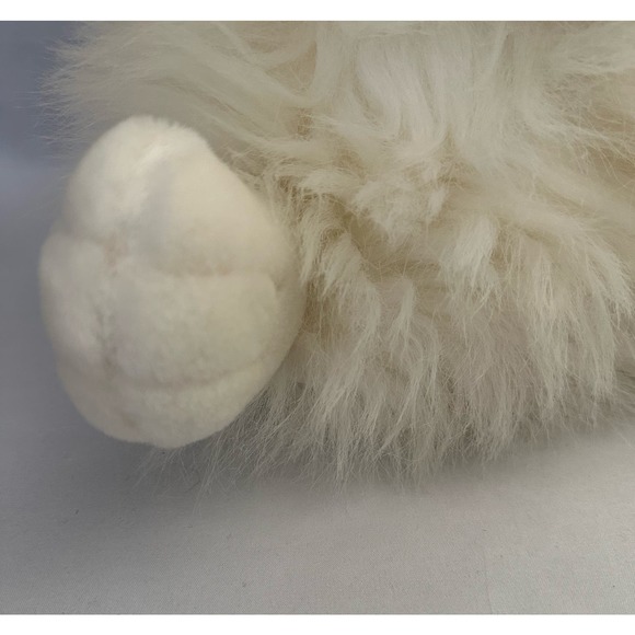 Vintage Chrisha Playful Plush Giant rabbit white bunny 17" 1988 Pink eyes - Picture 10 of 13